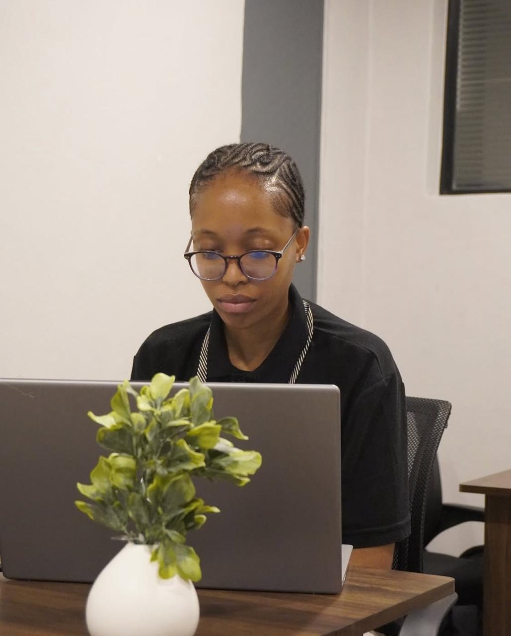 Our client care manager at work